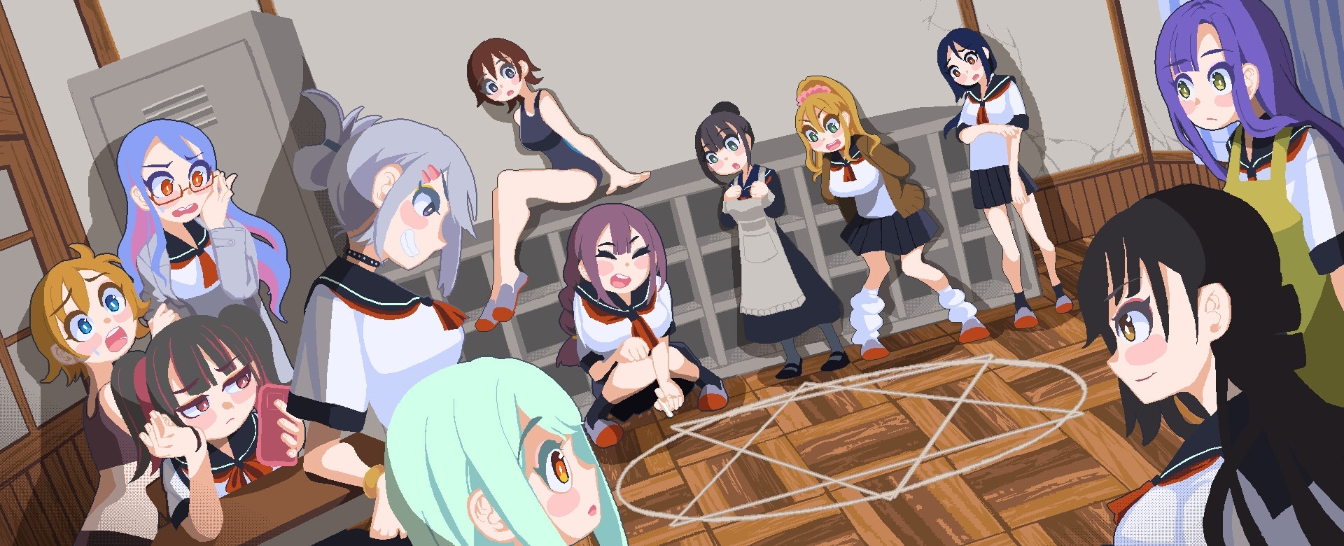 【3D/PC/动态/熟肉/像素】【RJ01575049】【フェアリップラボ】触手ガールズハント~廃校でイグイグ~